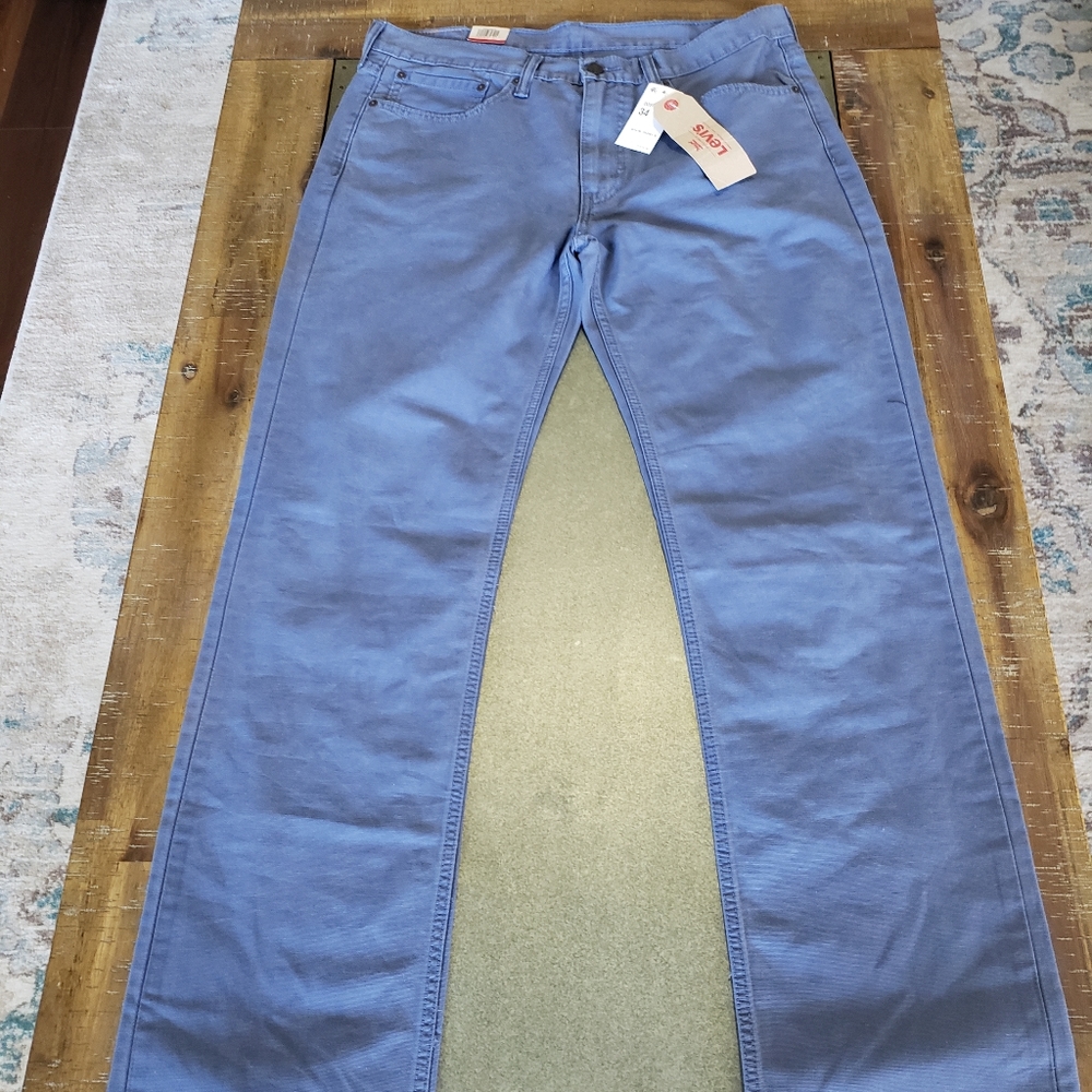 Levi's straight fit blue pants size waist 34 L34